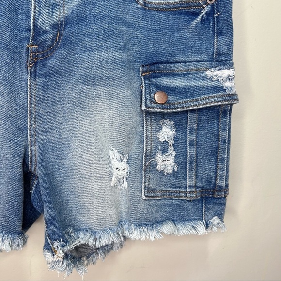 AMERICAN Bazi Cargo Denim Jeans Shorts Size Medium - Picture 4 of 8